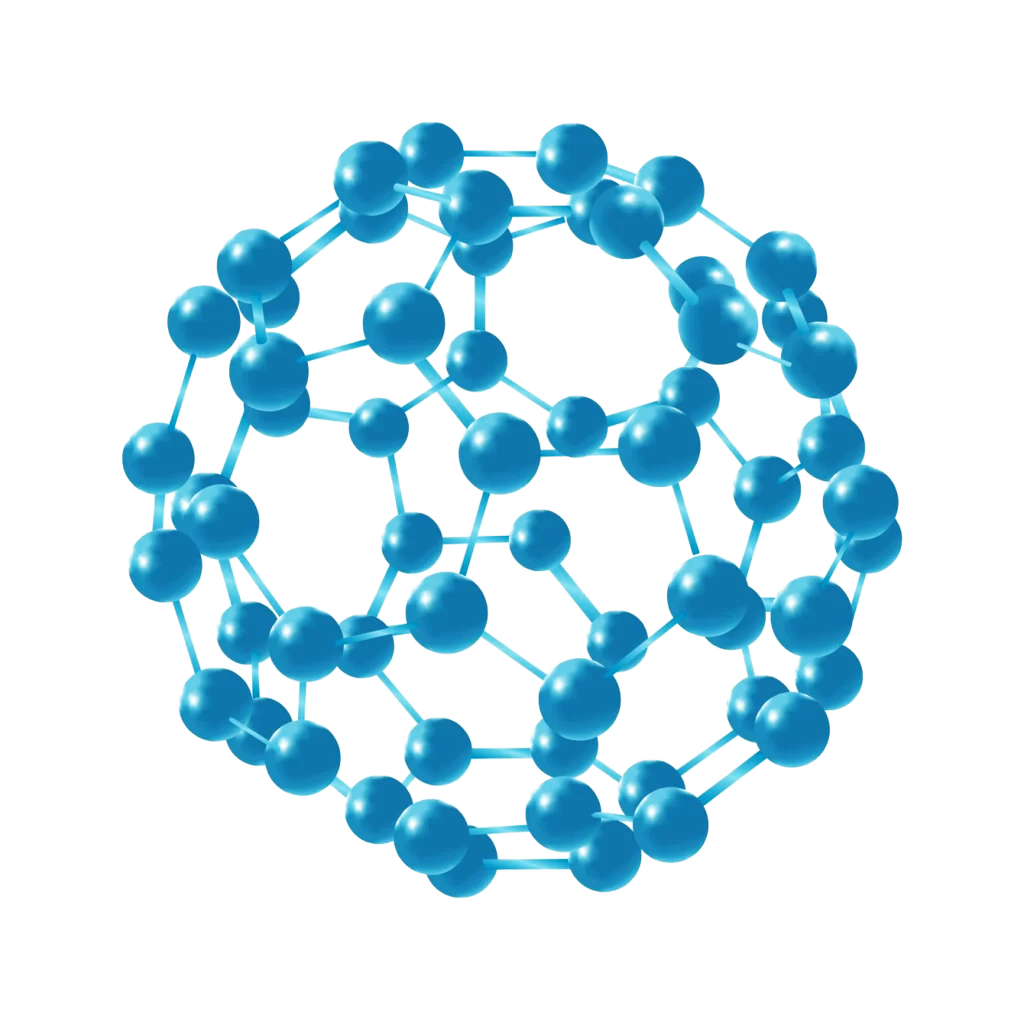 Molecular Structure Geodesic Sphere Blue Spheres