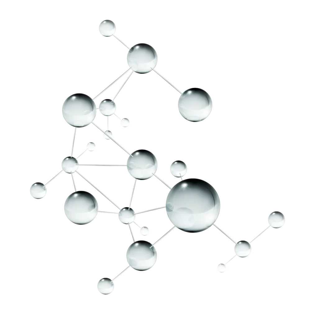 Molecular Structure Network Spheres Connections