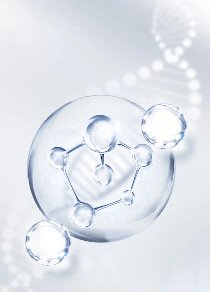 Molecular Structure Water Molecule Scientific Illustration
