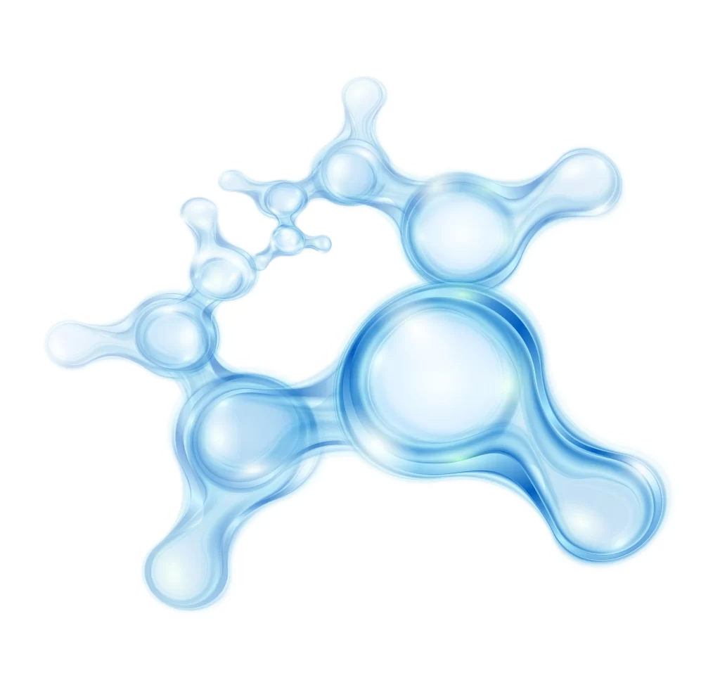 Molecule Structure Blue Transparent Network