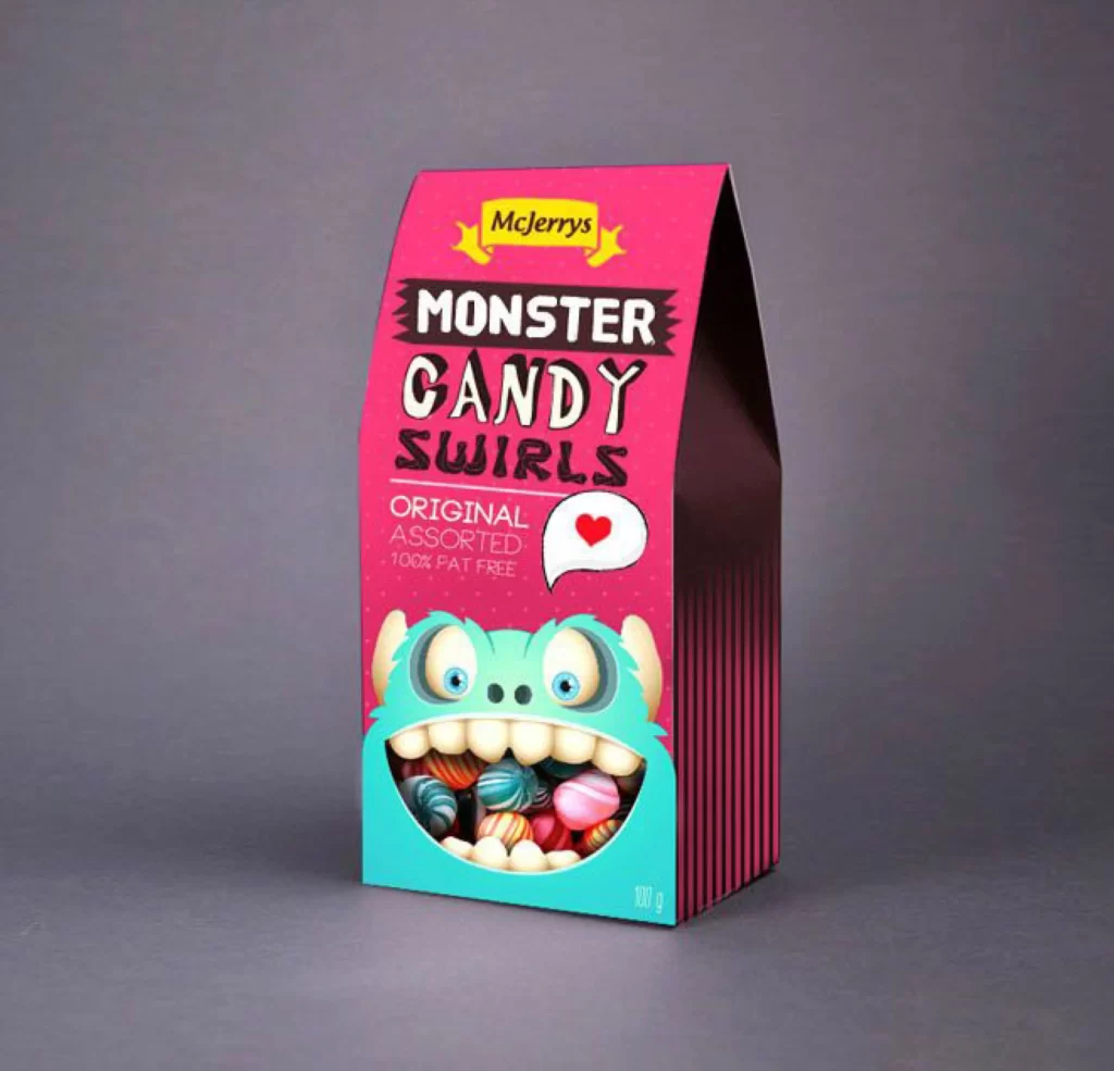 Monster Candy Swirls Mcjerrys Colorful Playful Whimsical