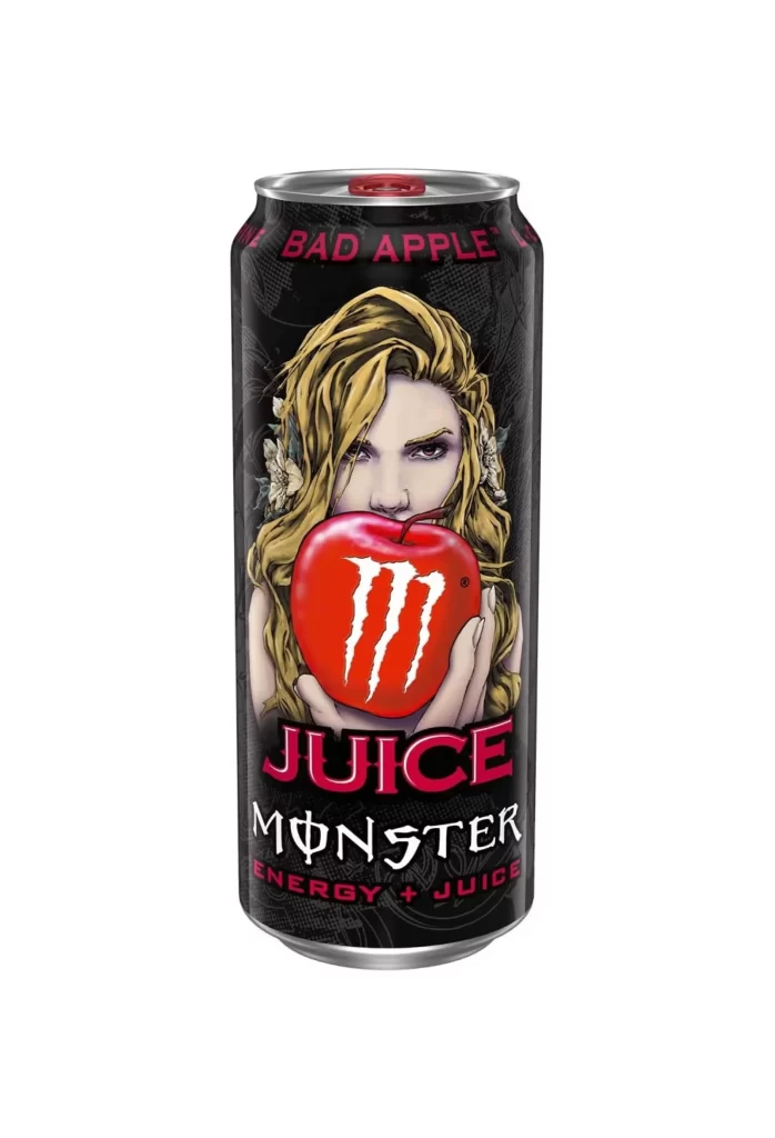 Monster Energy Drink Bad Apple Juice Beverage Can