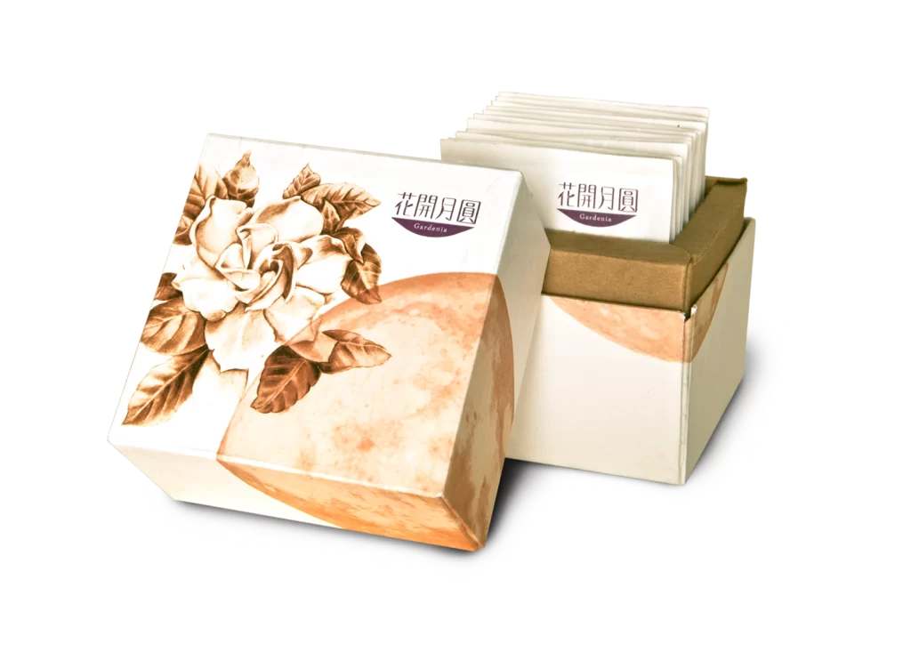 Mooncake Packaging Design Floral Illustration