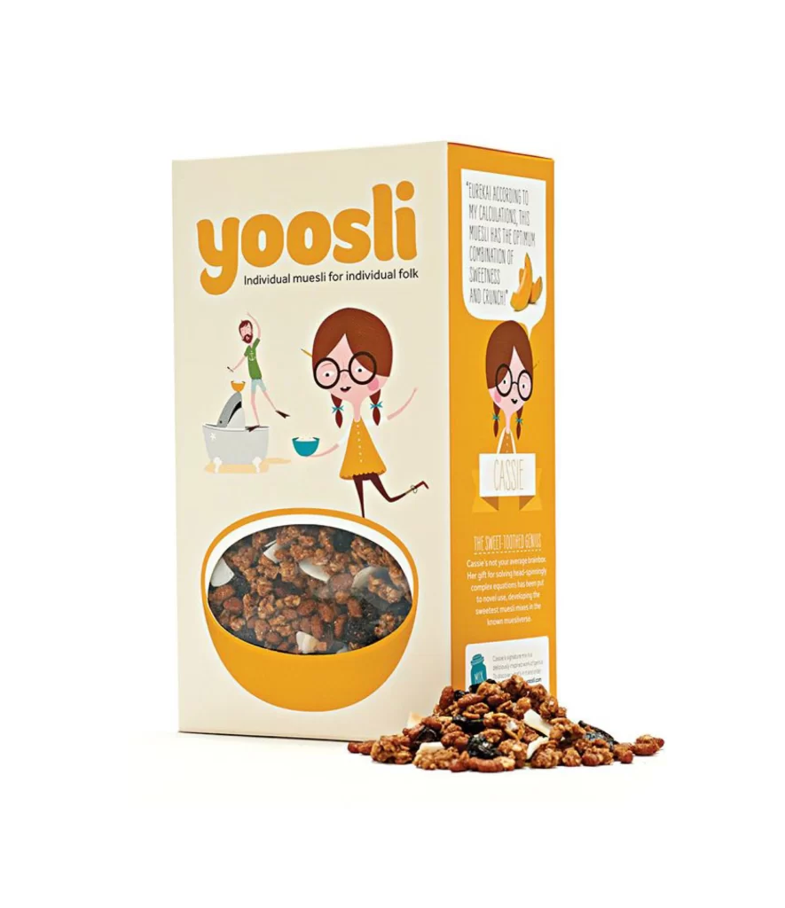 Muesli Illustrative Yellow Orange Whimsical Characters