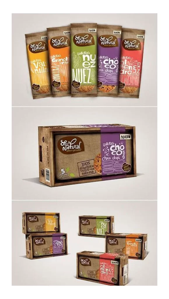 Natural Pet Treats Chocolate Chips Brown Box Illustration