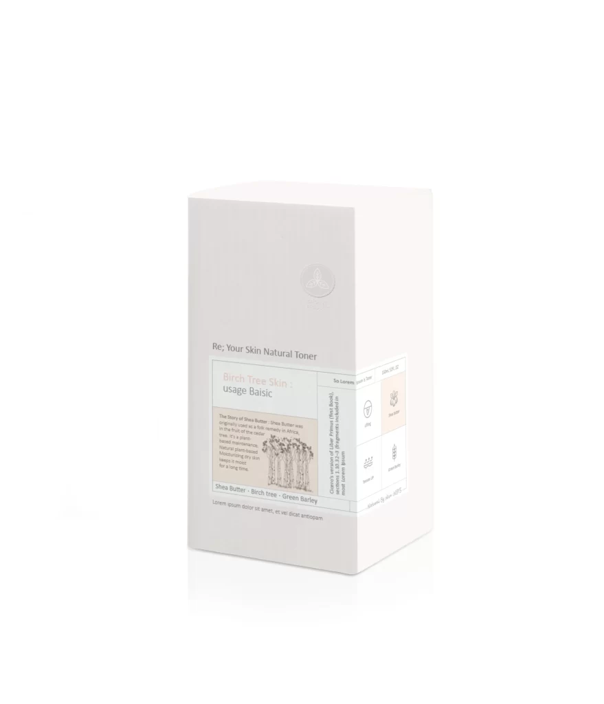 Natural Toner Birch Tree White Minimalist Design