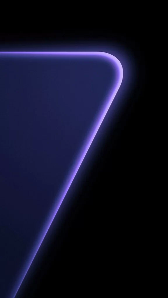 Neon Light Abstract Shape Purple Glow