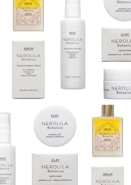 Neroli Botanica Skincare White Gold Minimalist Design