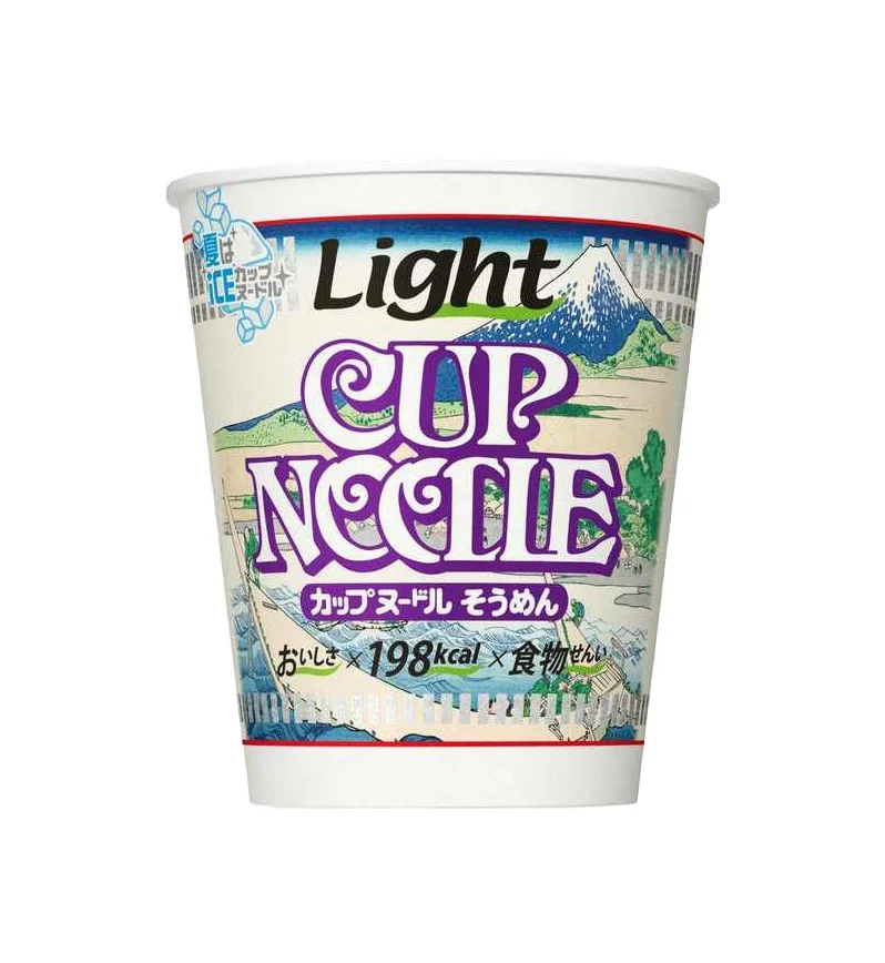 Nissin Cup Noodle Light Purple Traditional Japanese Art
