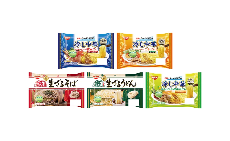 Nissin Instant Noodle Yakisoba Blue Red Green Yellow