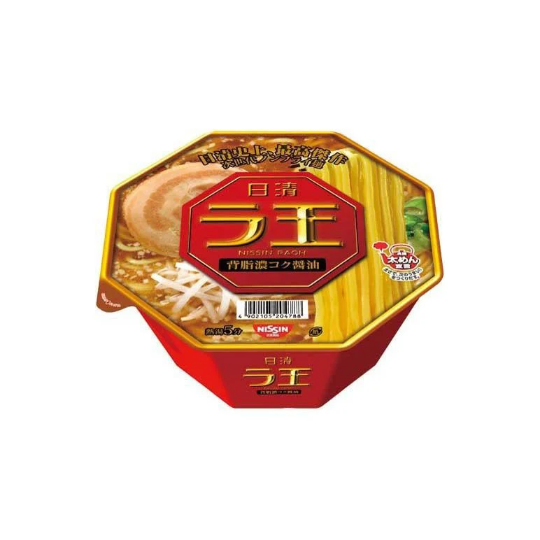 Nissin Rao Cup Noodle Rich Flavor Red Gold Elegant
