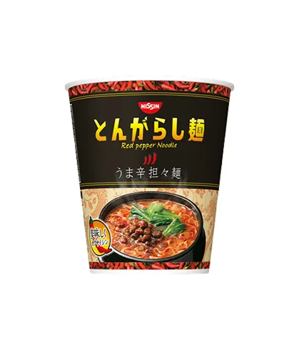 Nissin Red Pepper Noodle Spicy Red Black Japanese