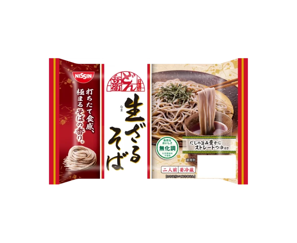 Nissin Soba Udon Traditional Japanese Red White