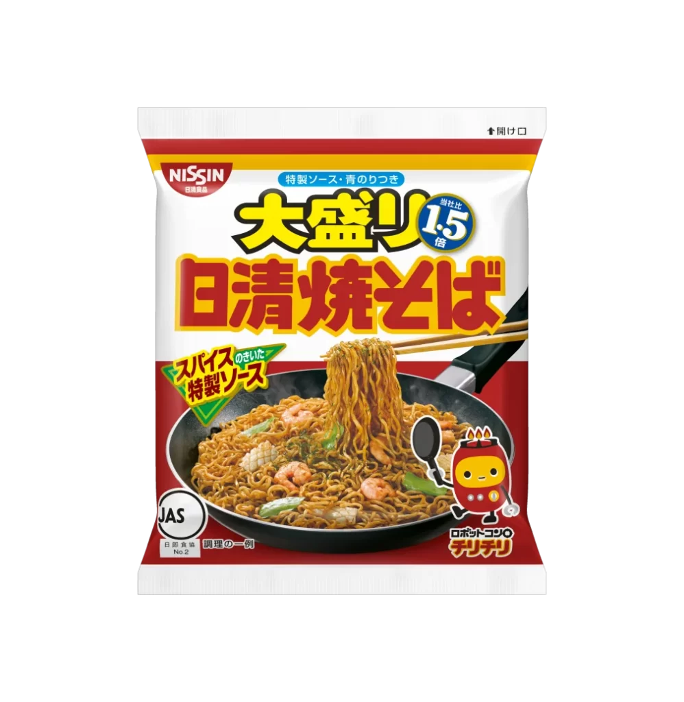 Nissin Yakisoba Japanese Style Red Yellow Green