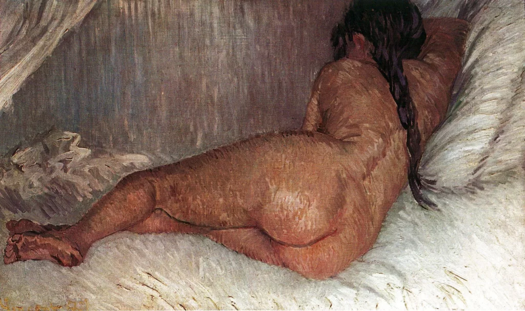 Nude Woman Reclining Seen from the Back Van Gogh