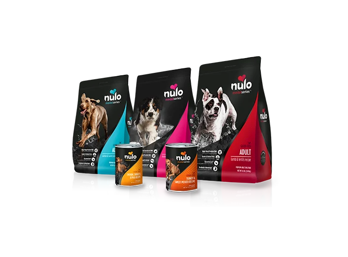 Nulo Dog Food Turkey Sweet Potato Black Red White