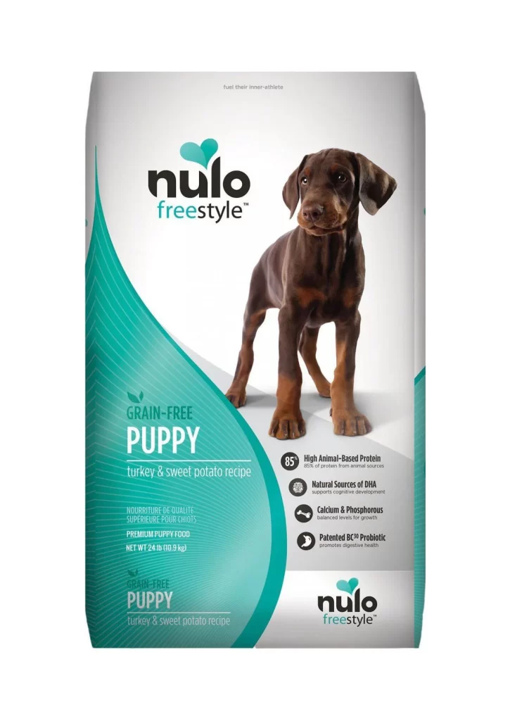 Nulo Freestyle Puppy Turkey Sweet Potato Grain-Free Teal Dog