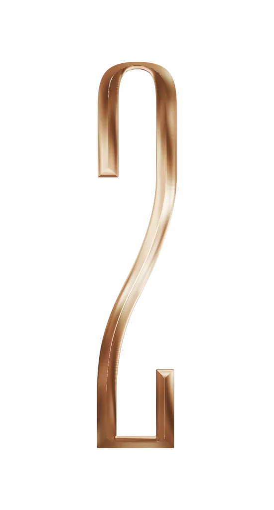 Number Metal Bronze Design Art