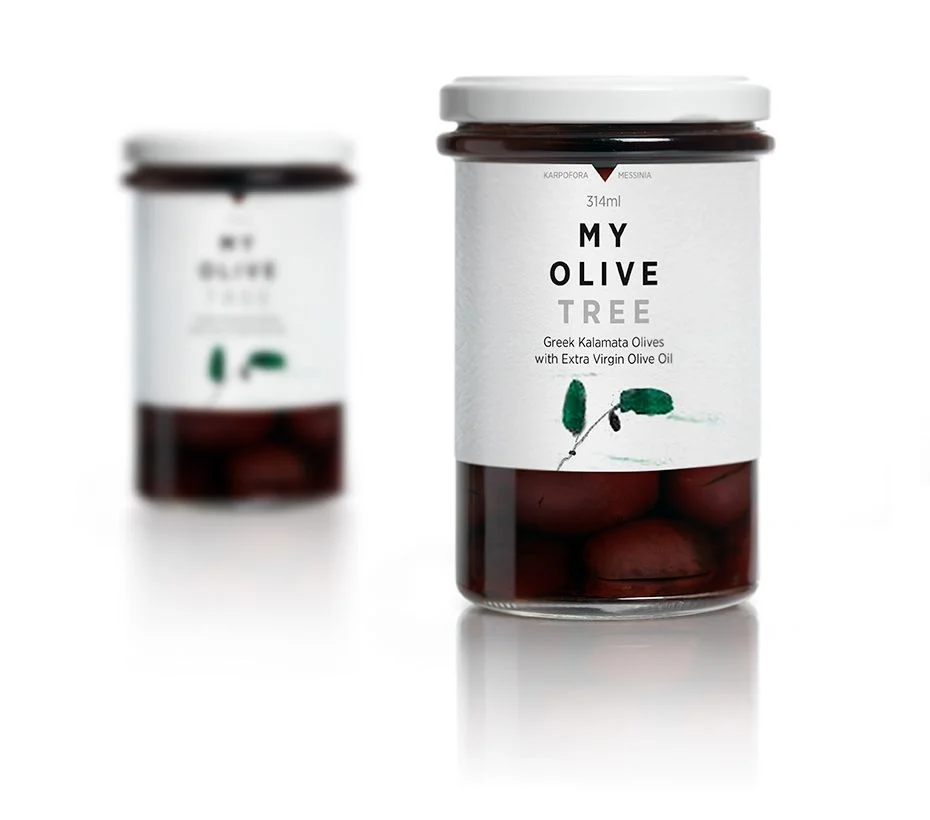Olive Jar White Green Olive Oil Simple Clean Design