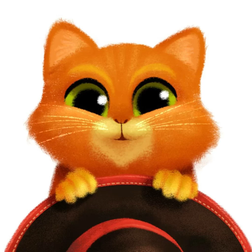 Orange Cat Eyes Paws Hat Eleonore Pelluau