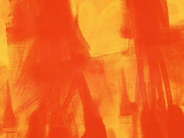 Orange Impasto Oil Painting Texture Dynamic golden Brushstrokes