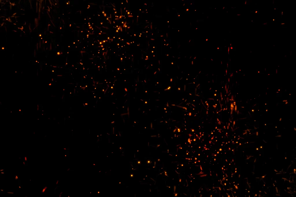 Orange Red Sparkling Scattered Bright Intense