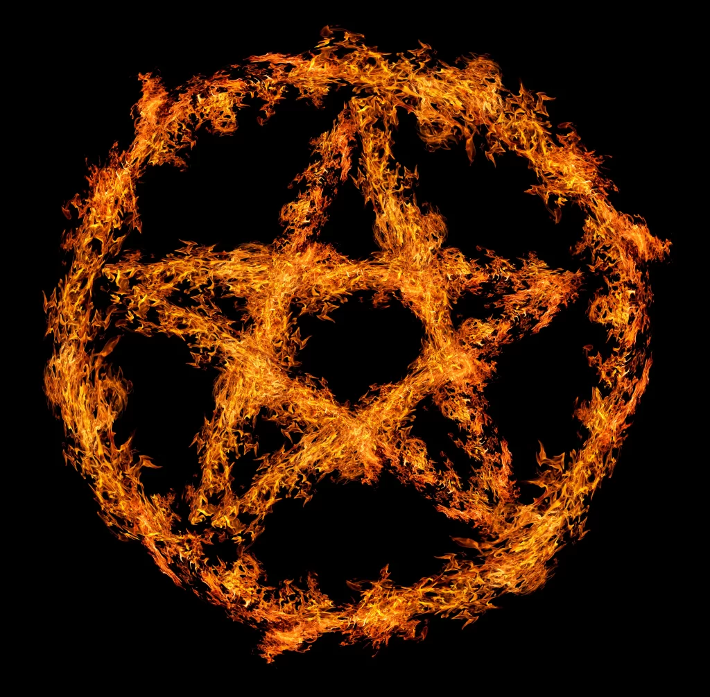 Orange Red Yellow Flame Circle Intense