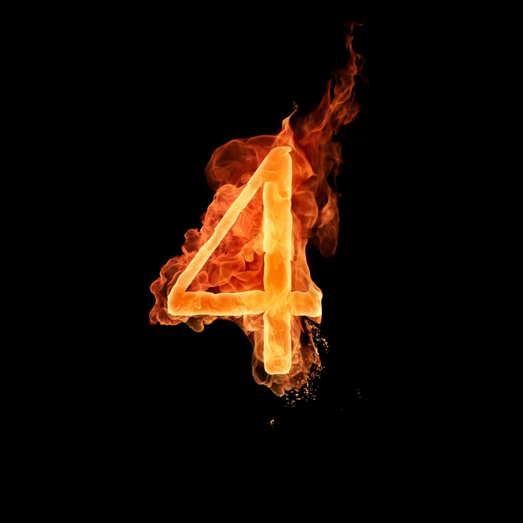 Orange Red Yellow Flame Dynamic Intense