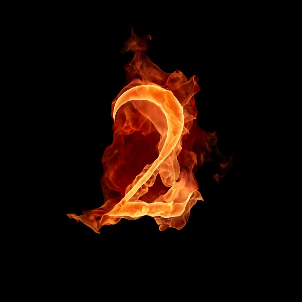 Orange Red Yellow Flame Shape Dynamic Intense