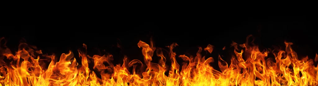 Orange Yellow Flame Dynamic Intense Dark Background