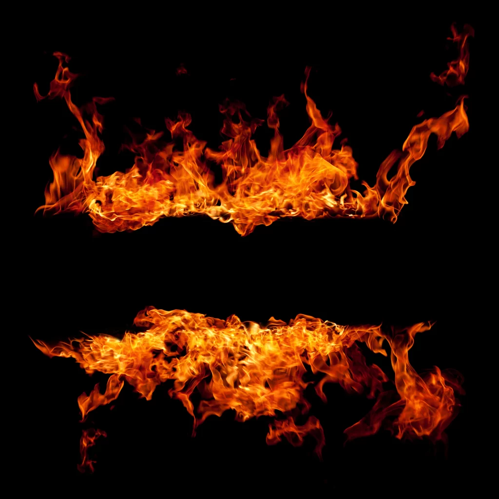 Orange Yellow Flame Dynamic Intense Radiant