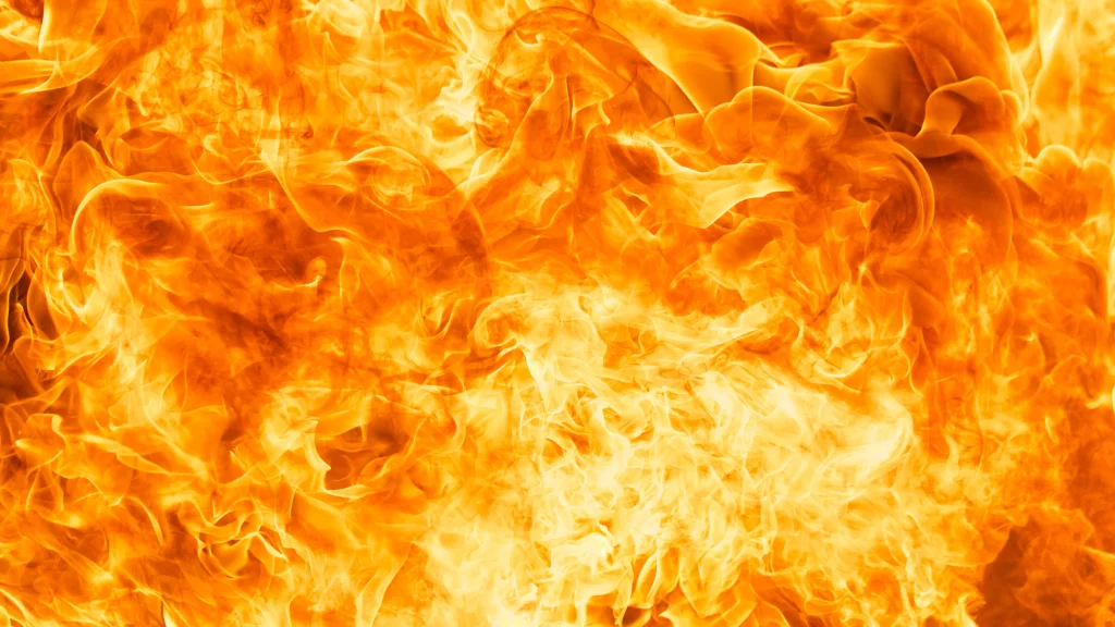Orange Yellow Flame Dynamic Intense Radiant