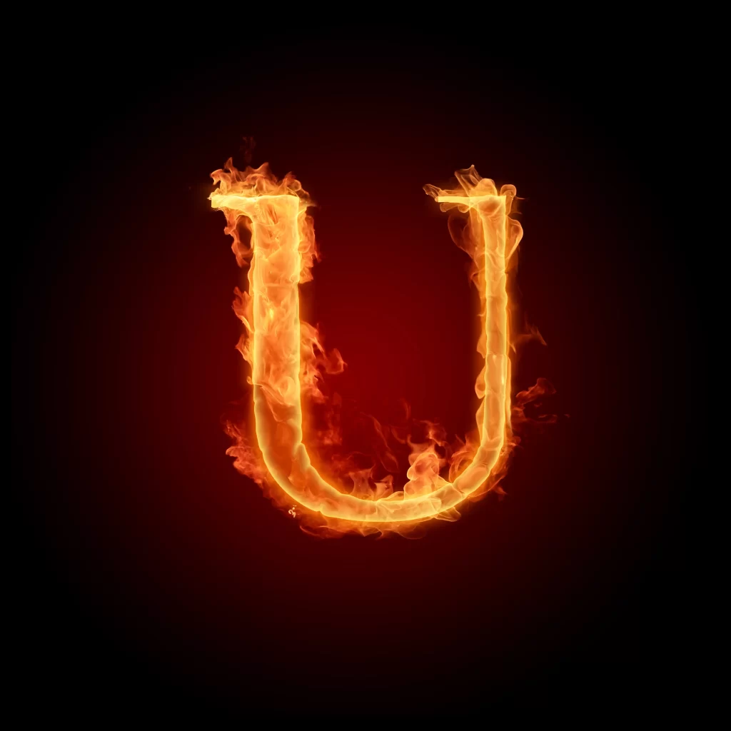 Orange Yellow Flame Intense Directional Shape