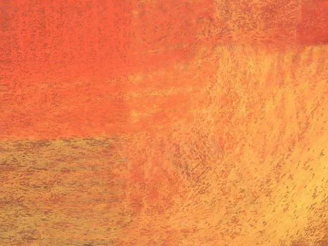 Orange Yellow Impasto Oil Painting Texture Rough Brushstrokes