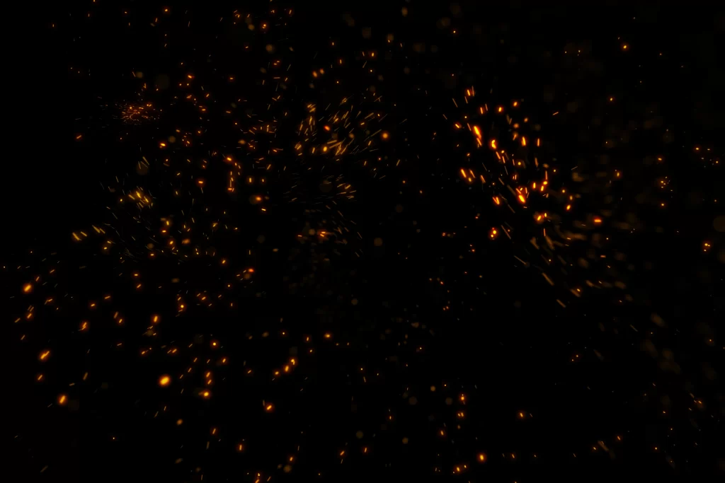 Orange Yellow Sparkles Radiant Directional Intense