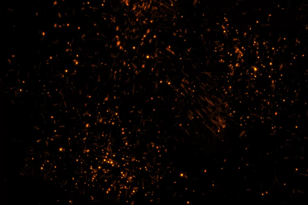 Orange Yellow Sparkling Twinkling Dark