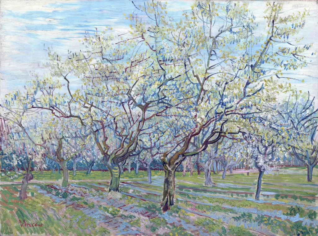 Orchard with Blossoming Plum Trees Van Gogh