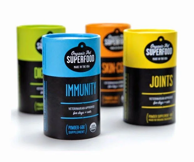Organic Pet Superfood Immunity Powder Blue Black