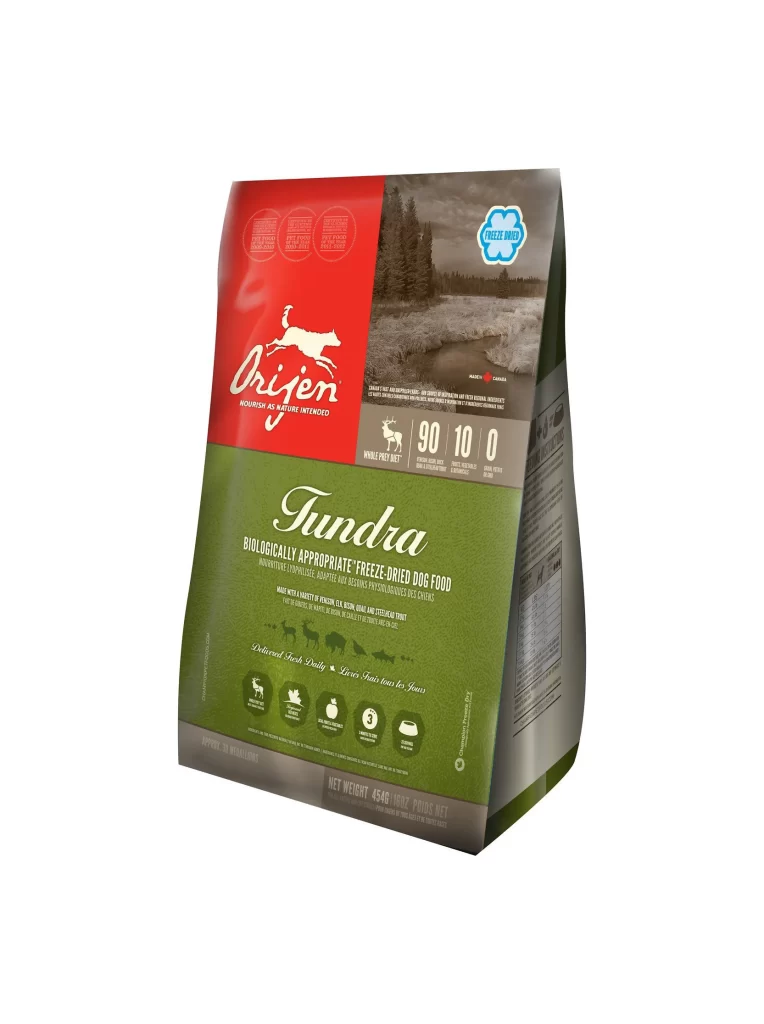 Orijen Freeze-Dried Dog Food Red Green White Tundra