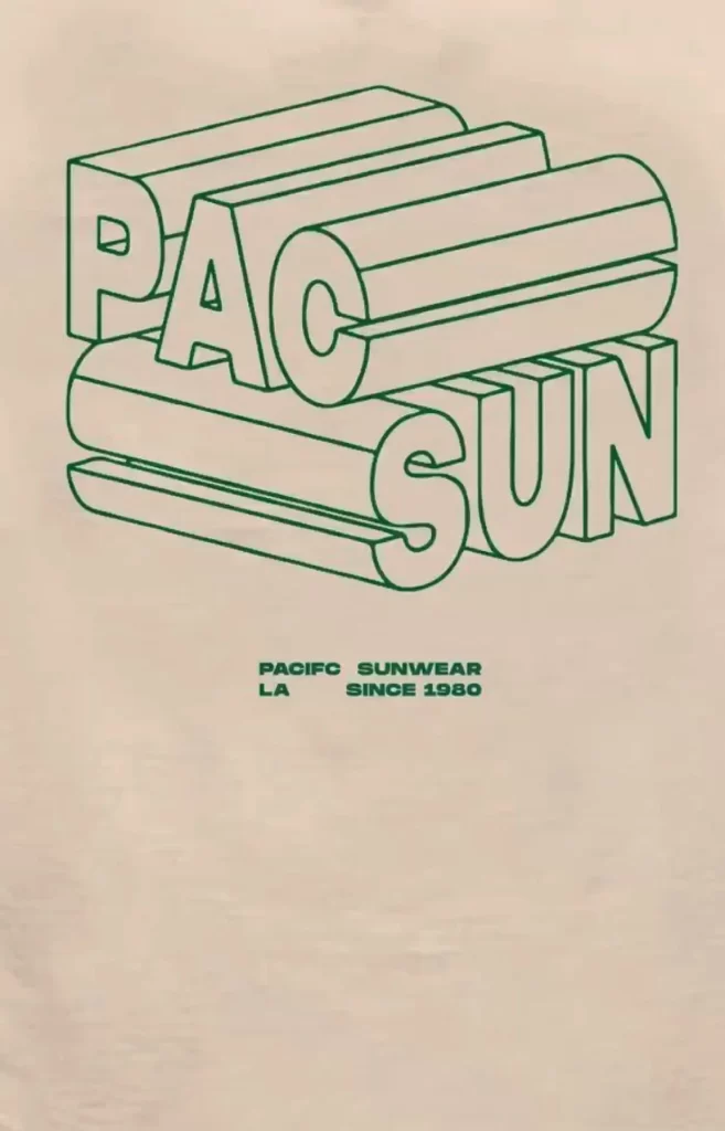 Pacific Sunwear Logo Green Text Branding