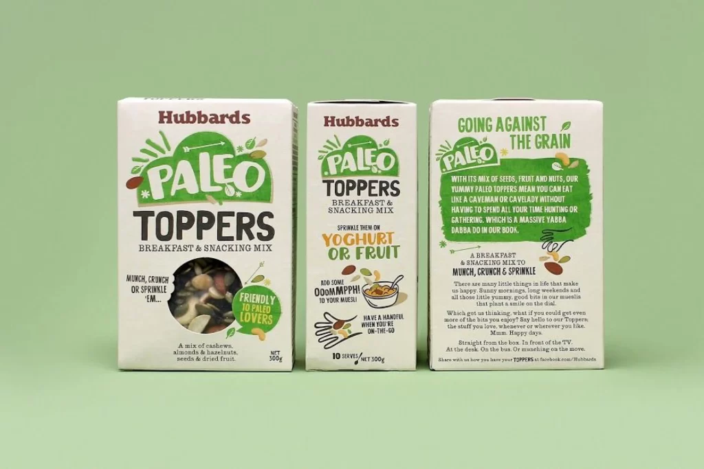 Paleo Toppers Breakfast Snacking Mix Hubards Green White
