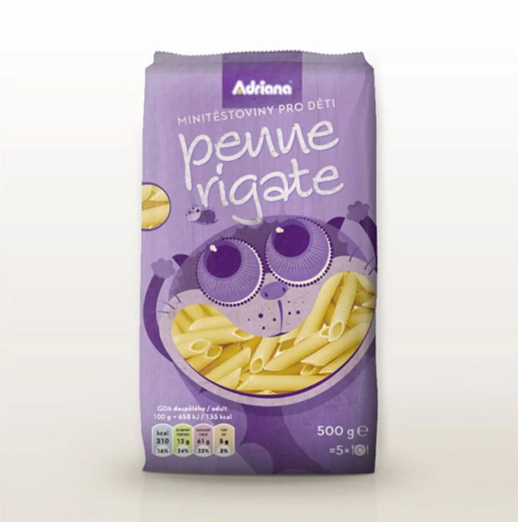 Pasta Adriana Purple Yellow Cartoon