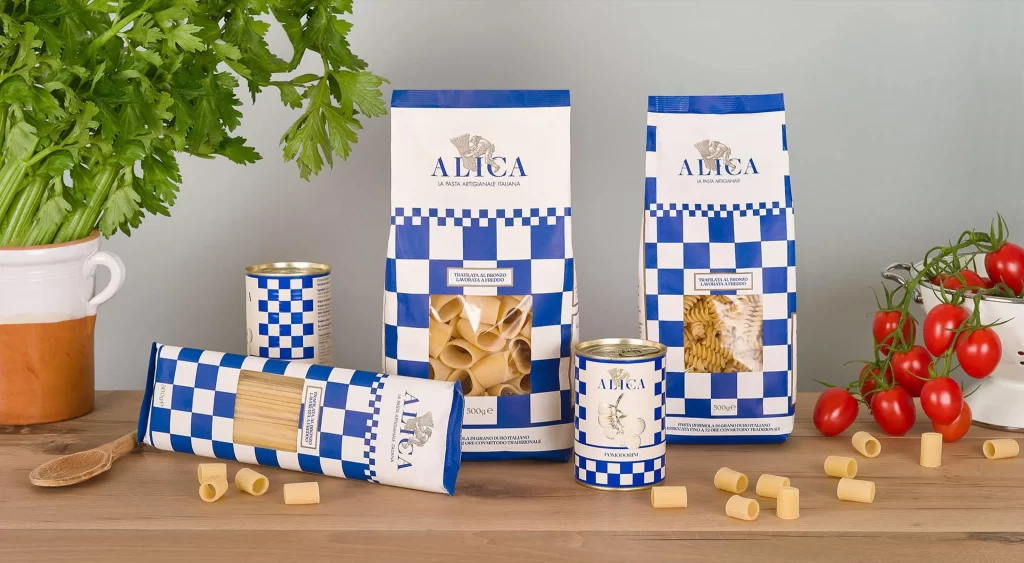 Pasta Alica Bluewhite Checkered Traditional