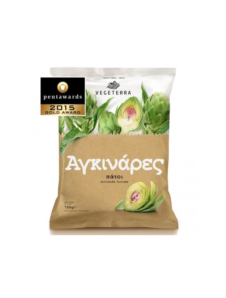 Pasta Artichoke Bottoms Vegeterra Brown Green Traditional