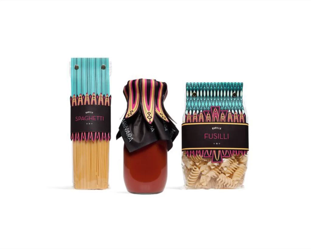 Pasta Barilla Colorful Illustration