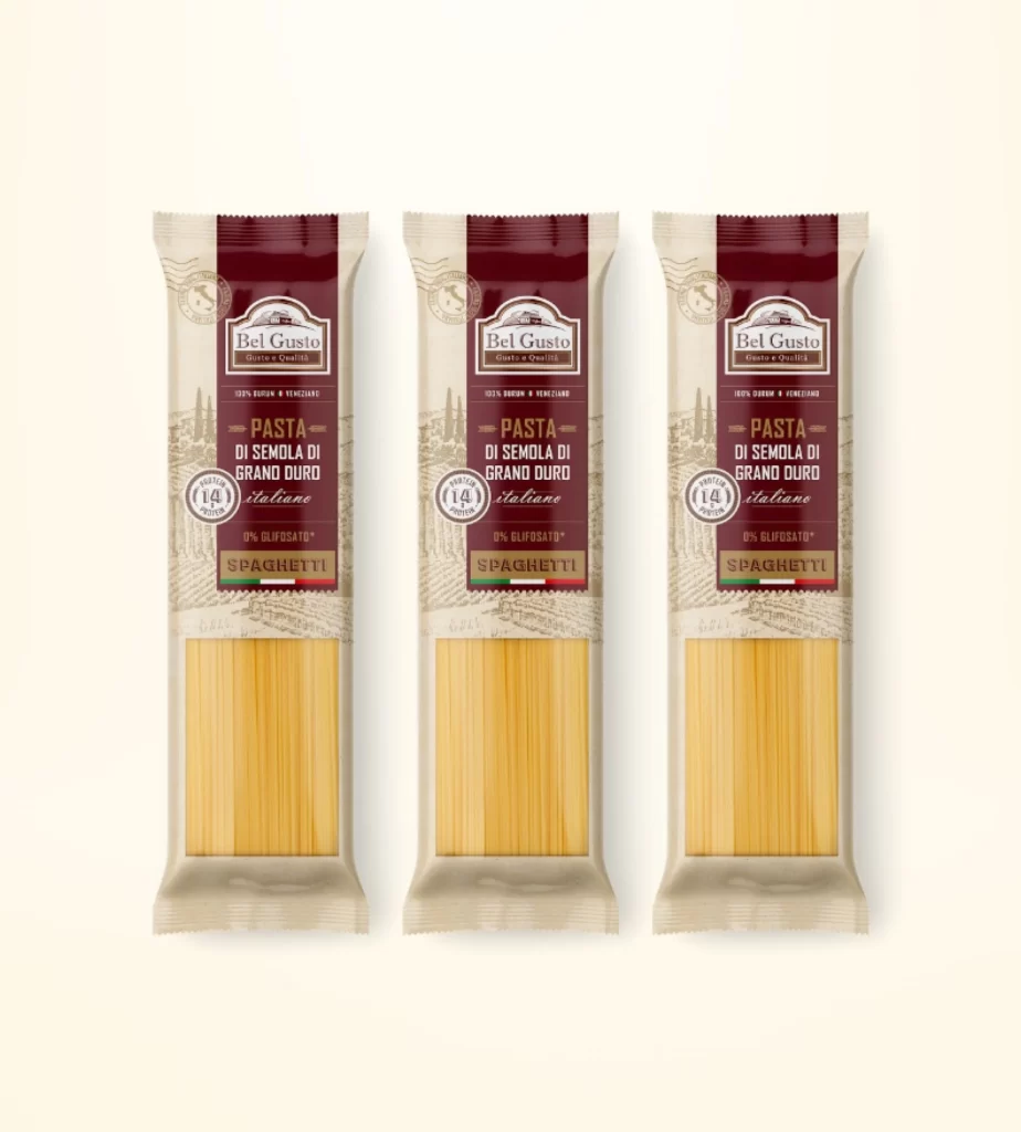 Pasta Bel Gusto Vintage Illustration