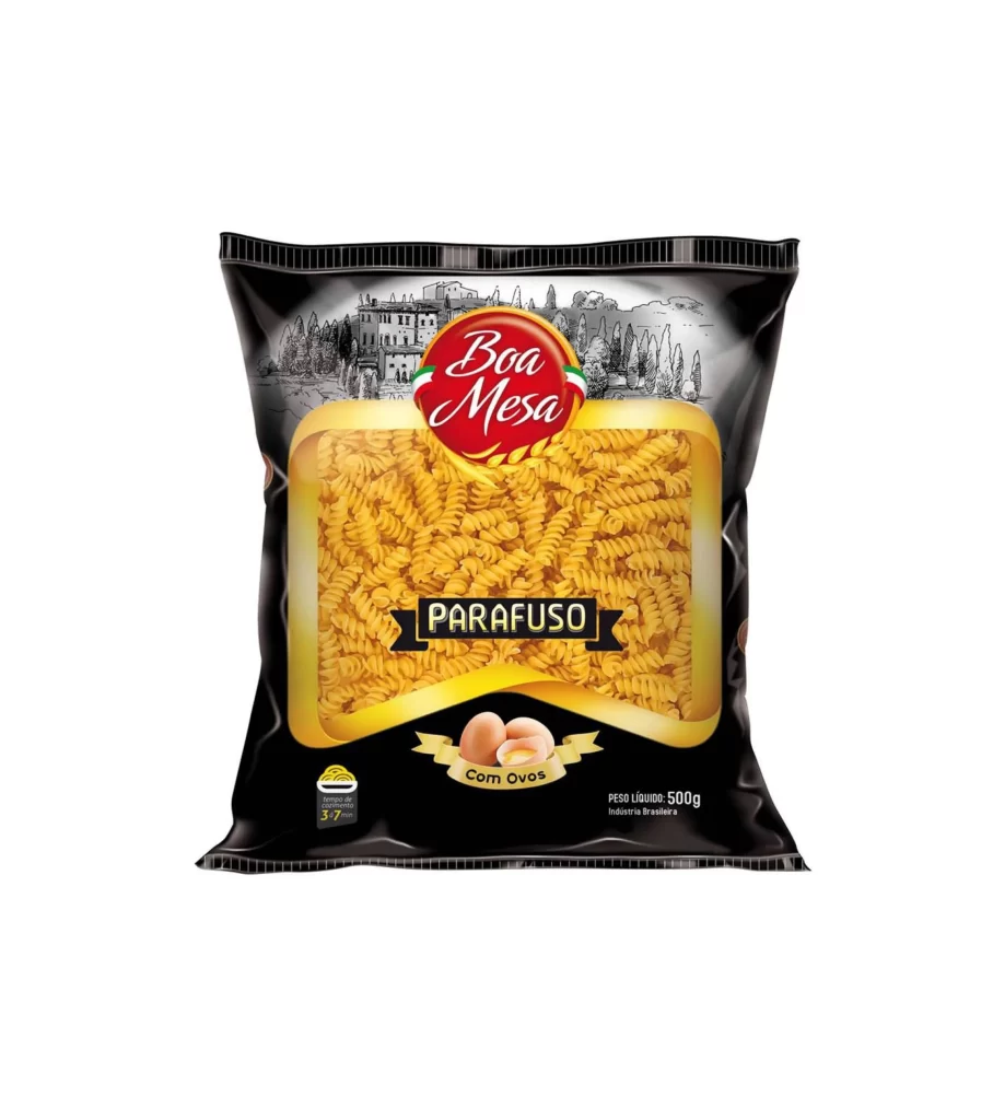 Pasta Bia Mesa Yellow Black Illustration