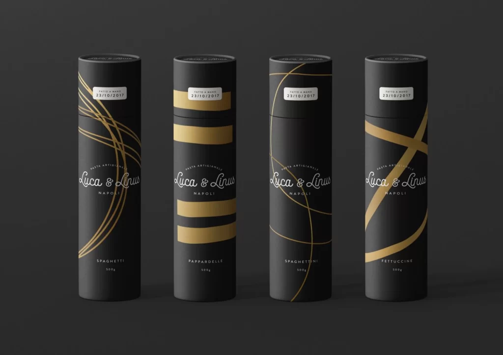 Pasta Black Gold Modern Typography