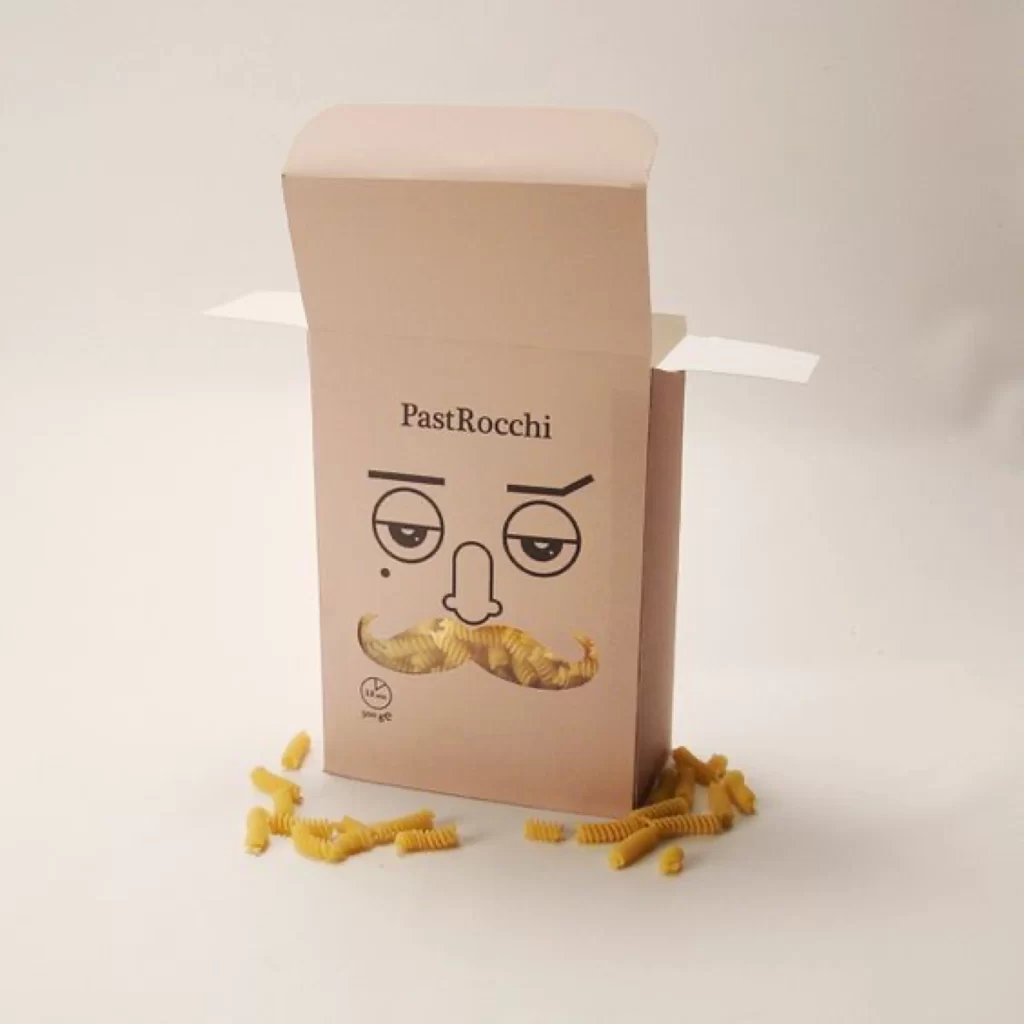 Pasta Box Pastrocchi Beige Playful Cartoon Pasta
