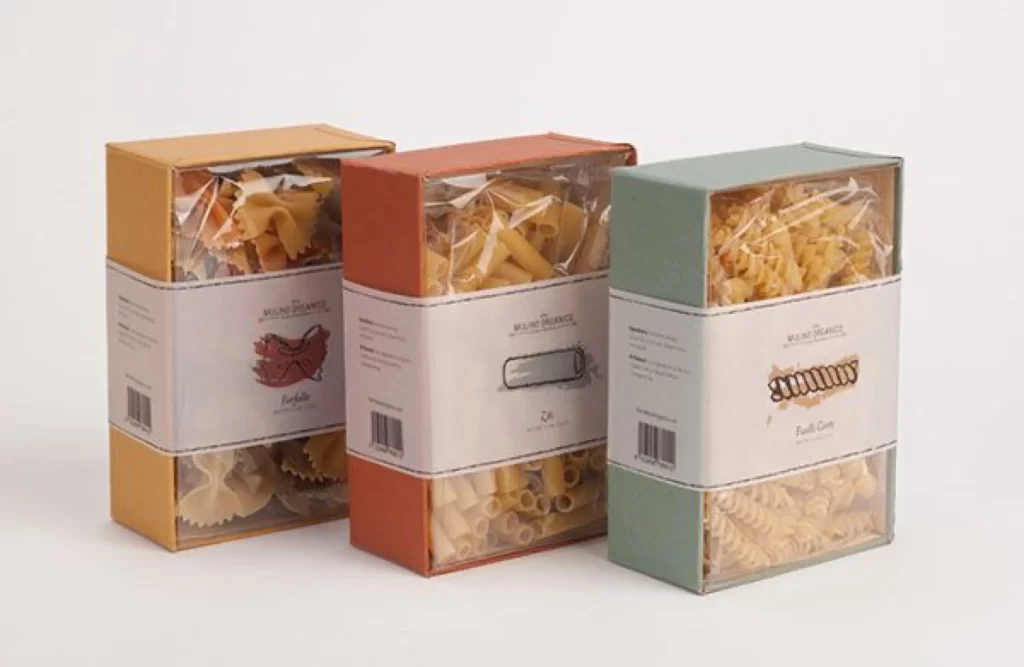 Pasta Boxes Assorted Shapes Colorful Modern